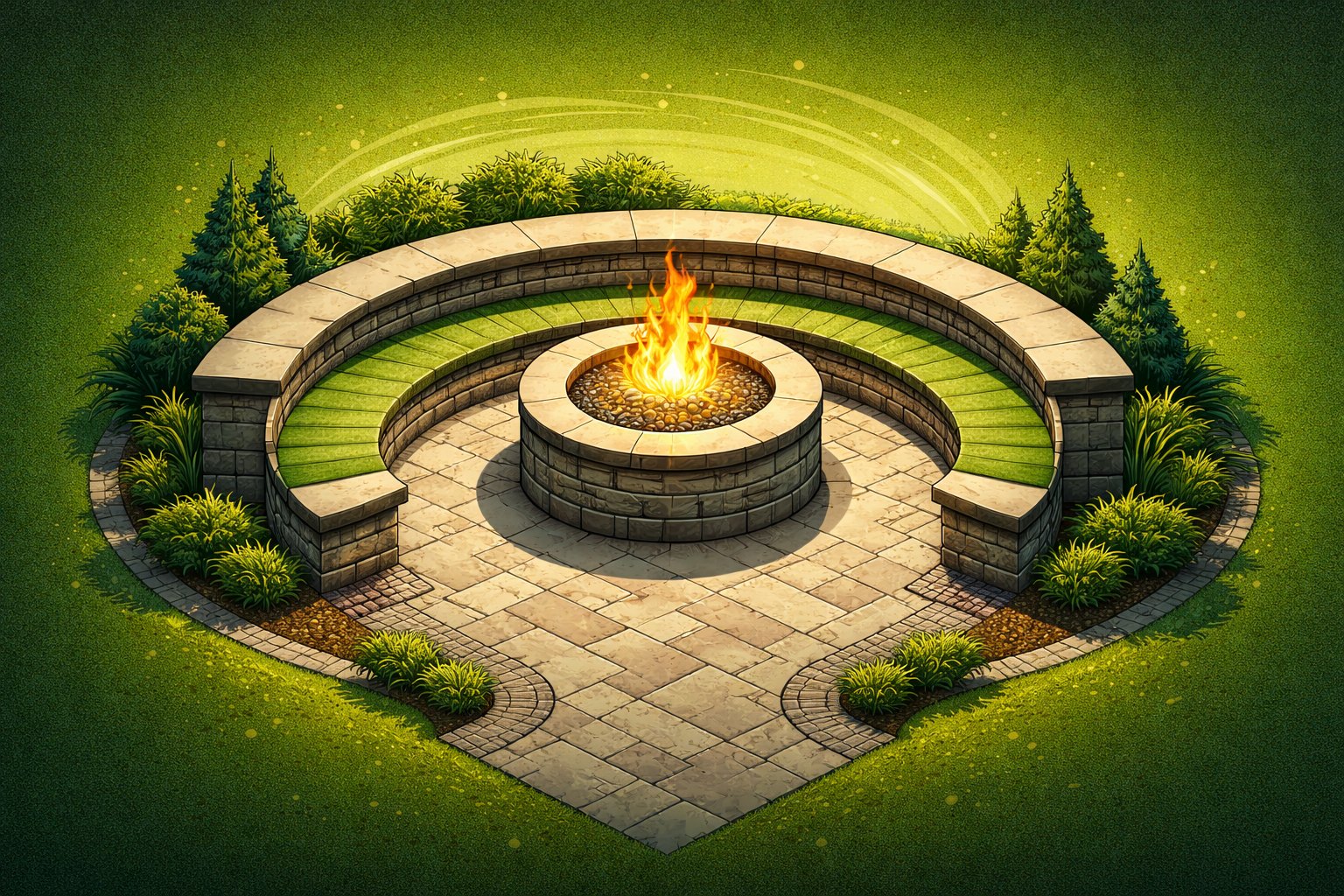 A lounge set on a base that lasts